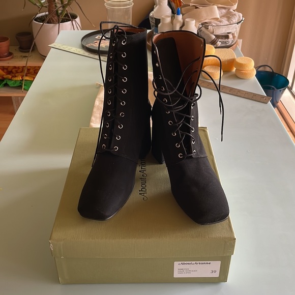 About Arianne lace up Steve Boot in Miore Black. - Picture 6 of 10